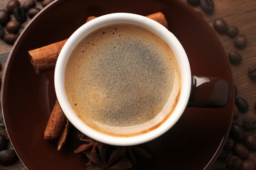 Cup of coffee, closeup