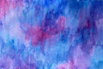 Blue-purple grunge in watercolor.