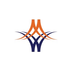 MW initial logo design