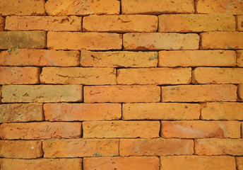 Old brown brick wall 