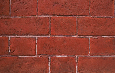 Pattern of brown brick wall