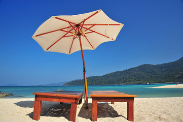 Summer Beach on Tropical Islands