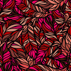 Seamless abstract hand-drawn waves pattern.