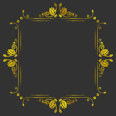 Vintage gold frame