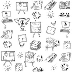Doodle of Education object vector art
