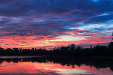 Beautiful sunset background.