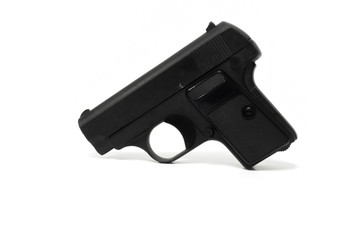 Old BB gun isolated on white
