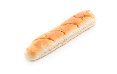 french bread on white