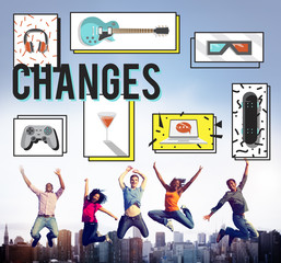 Changes Adapting Choice Future Improvment Concept
