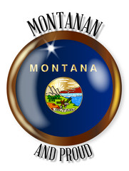 Montana Proud Flag Button