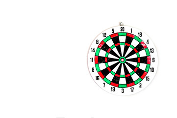 The goal target game isolated white backgound
