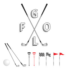 Golf icon set