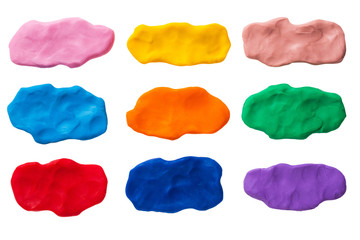 Set of plasticine texture