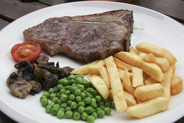 Meal of United Kingdom London pub
