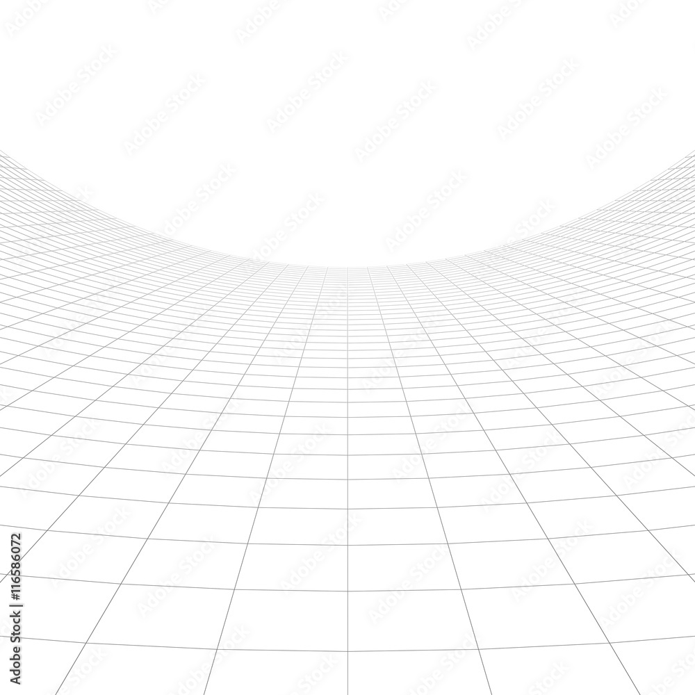 Poster perspective grid over white background 3d rendering