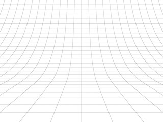 Perspective grid over white background 3D rendering