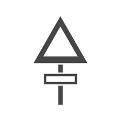 Road sign Icon Vector