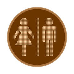 Shattered Pixel - Toilet Sign