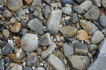 Kiesel an einer K&uuml;ste
