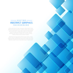 abstract background with blue square shapes