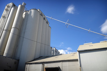 industrial silo and buildings