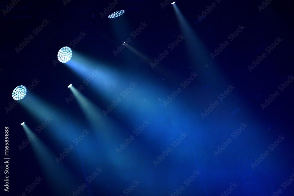 Wall mural Colorful stage lights