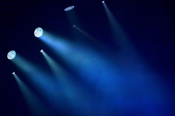 Colorful stage lights