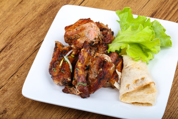 Pork ribs bbq