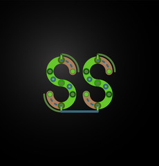 Linear business logo letter