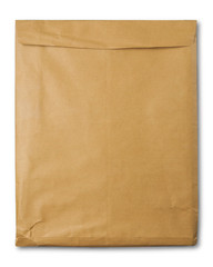 Brown envelopes with clipping path