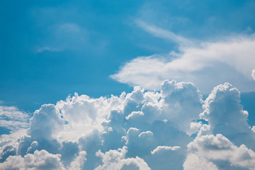 blue sky with cloud