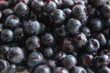 blueberries close-up, natural light