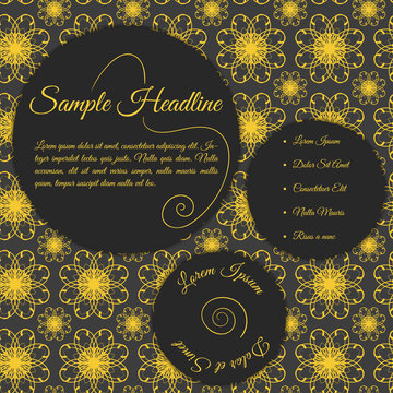 Invitation card with papercut effect