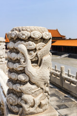 Architecture in details in China Beijing Forbidden city