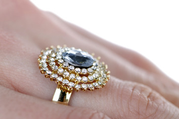 Jewellery ring worn on the finger