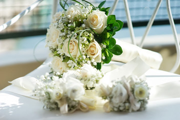 Bridal bouquet of flowers
