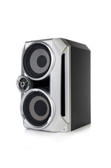 Obraz premium Sound audio speaker isolated on white background