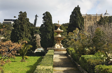 Argotti Botanic Gardens in Floriana. Malta