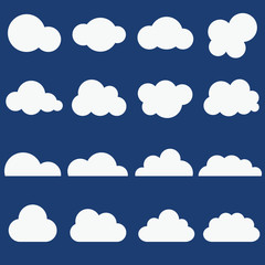 clouds set icon