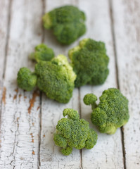 Fresh raw broccoli