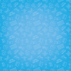 Cargo and Shipping Seamless Background