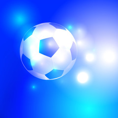 Fototapeta premium Glowing soccer ball