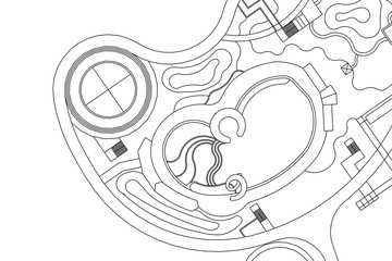 Architectural background,landscape  architectural plan, construction drawing