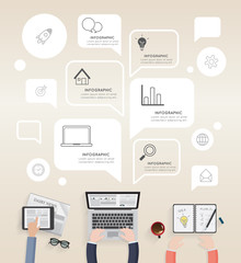 infographic of modern creative office