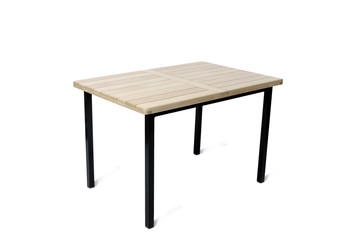 Table furniture isolated on the white