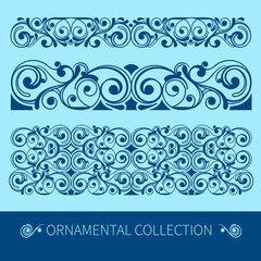 Antique floral borders 