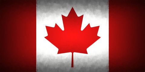 Flag Of Canada Vignette