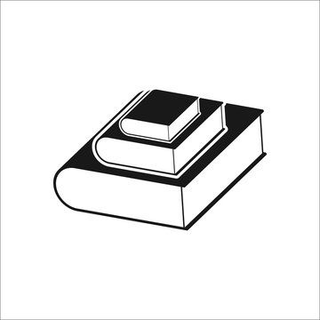 Books symbol simple icon on background