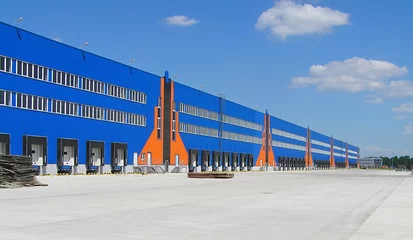 Fotobehang Industrieel gebouw industrial warehouse