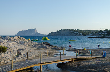 Platja de l'Ampolla, Moraira, Teulada.